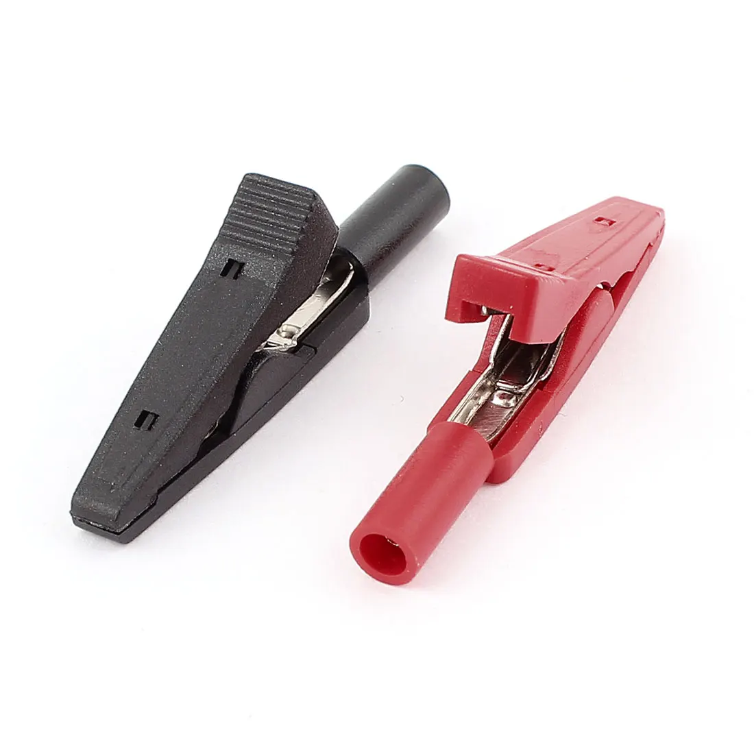 

UXCELL Pair Mini Insulated Testing Alligator Clips To 2Mm Banana Socket Jack Electrical Instruments Tools