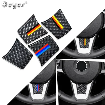 

Ceyes Auto Steering Wheel Stickers Accessories Car Styling Case For Bmw M Sport Stripe Z4 E89 2009-2015 3D Carbon Fibre Emblems