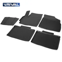 Для Chery Tiggo 5- Коврики в салон 5 шт./компл. полиуретан Rival 10901001