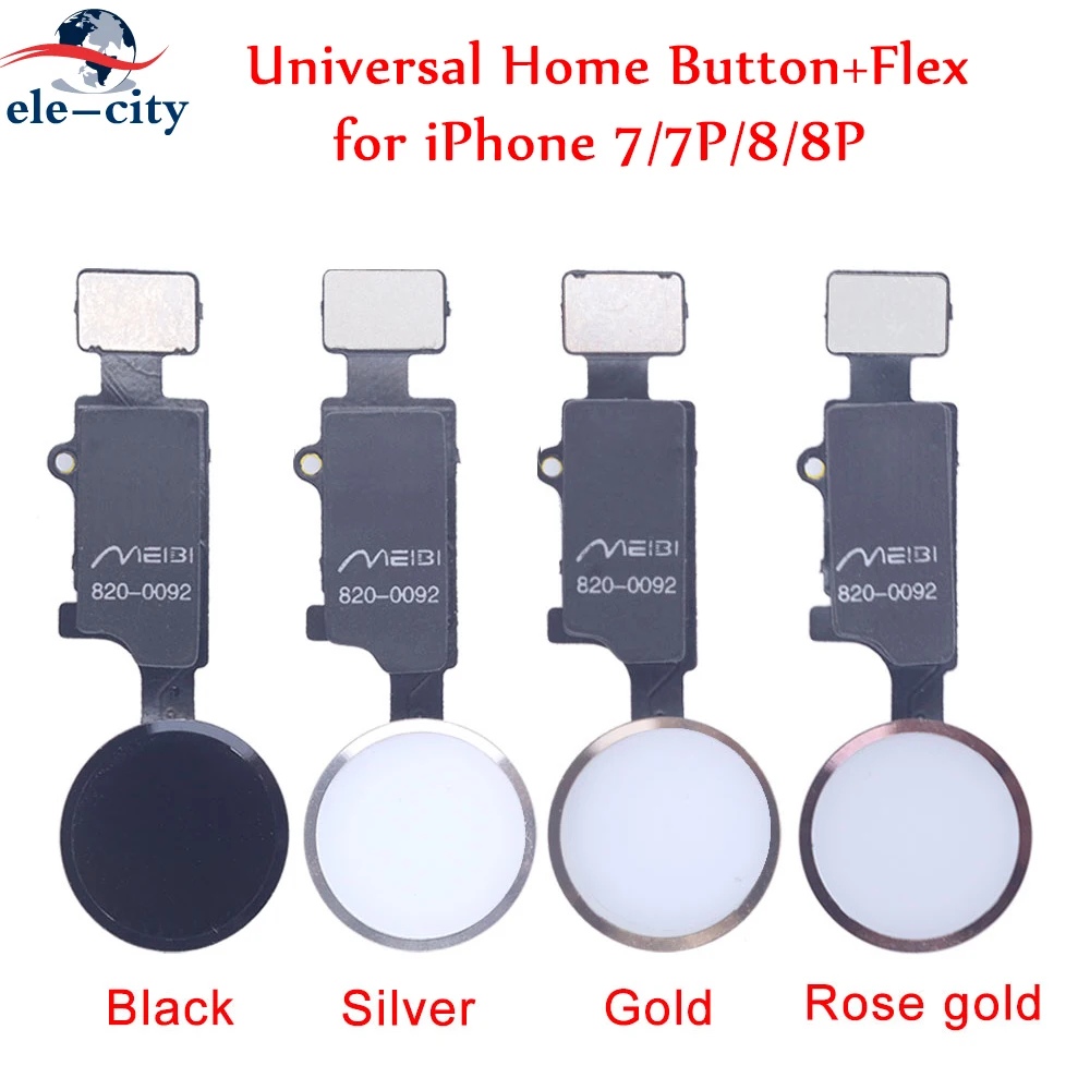 

JC High quality Universal Home Button+Flex Assembly for iPhone 7/7P/8/8Plus (Touch ID NOT included) Menu Key Return Repair Parts