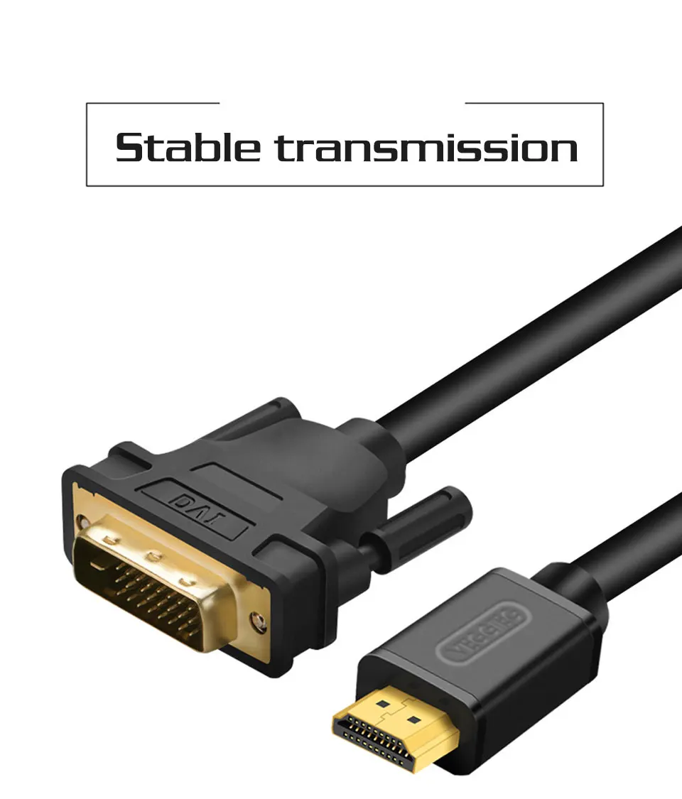 HDMI to DVI Male to 24+1 DVI-D Male Adapter Video Cable Gold Plated 1080Pfor LCD DVD HDTV XBOX Projector High Speed 1m 2m 3m 5m (5)