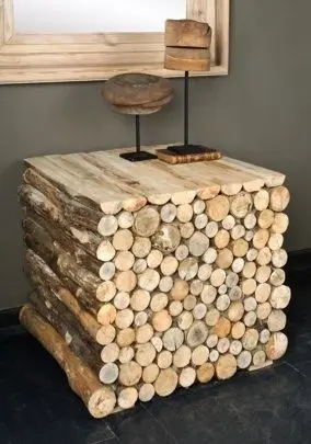 

Evmingo Wood Cube Wood Coffee Table 40x40x40 CM