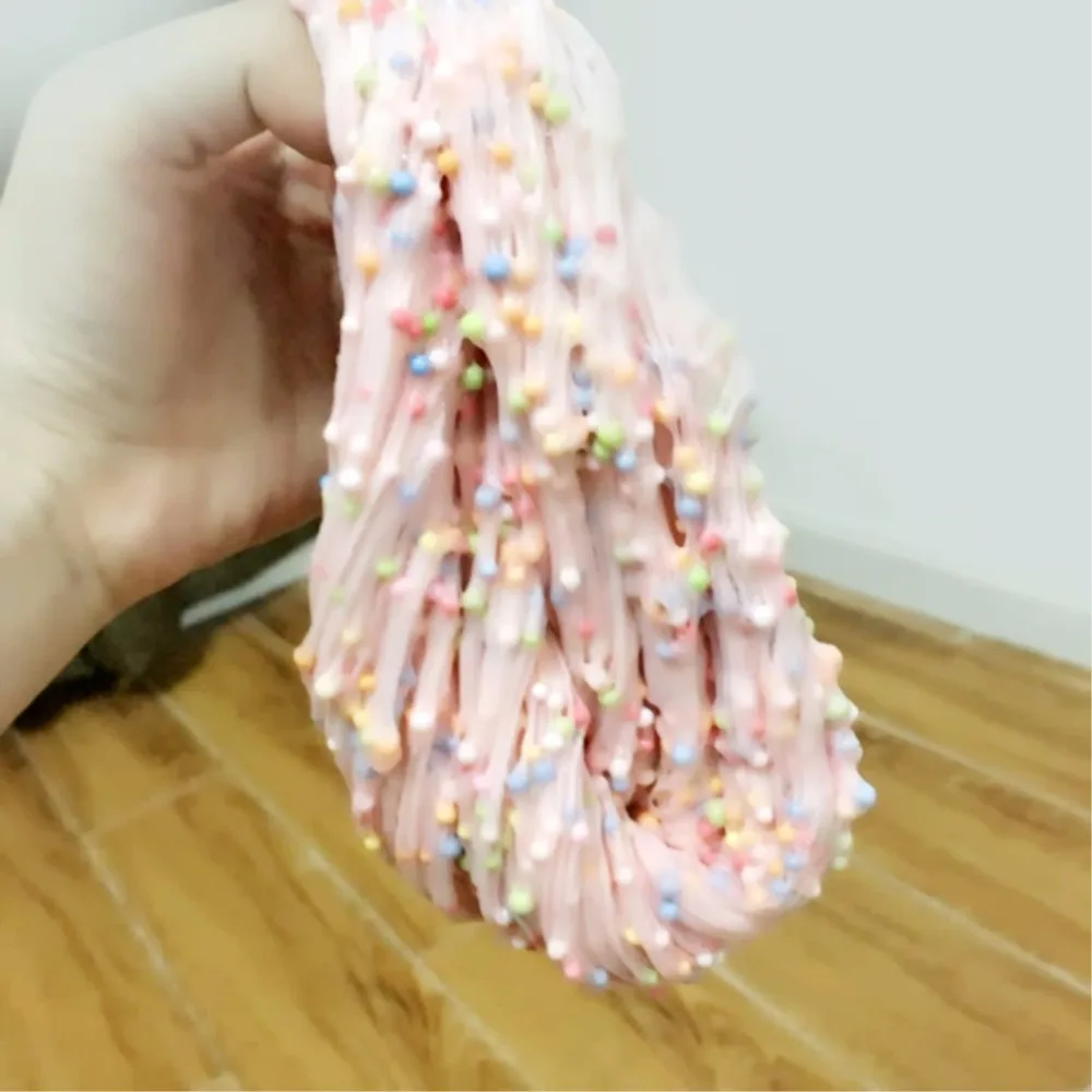 Rainbow Colorful Styrofoam Decorative Slime Beads DIY Craft For Crunchy  Slime