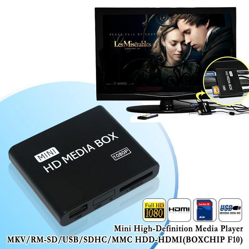 mini HDMI Media Player 1080 p de TV reproductor multimedia soporte MKV/RM SD/USB /SDHC/MMC con HDD HDMI|Reproductor de discos duros| - AliExpress