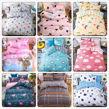 

Good Quality 3pcs/4pcs Bedding Set Soft Cotton Bed Linens Kids Child Bedspreads Single Twin Queen King Size Duvet Cover Big Size