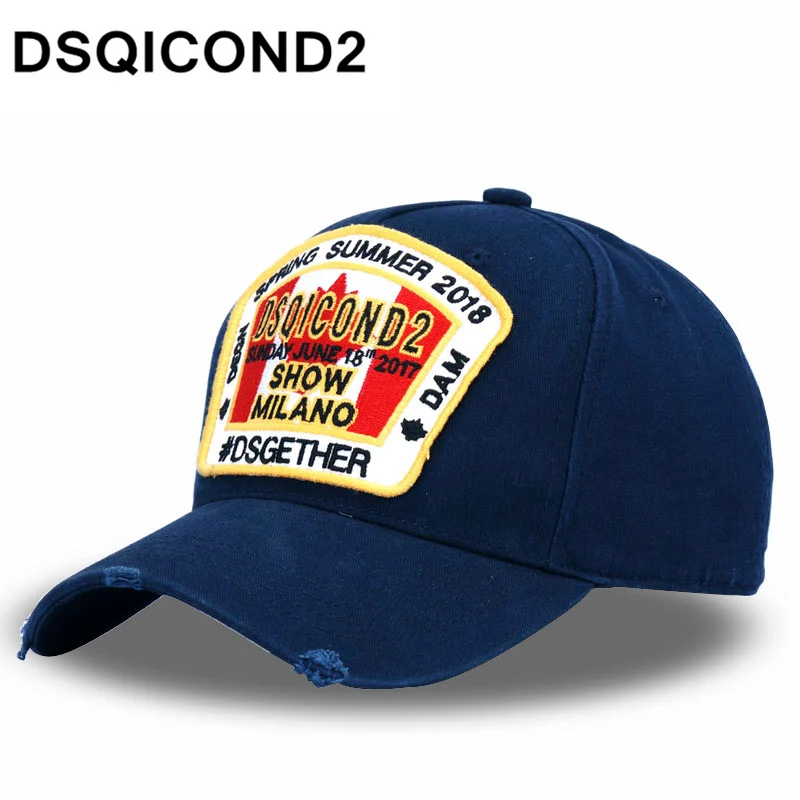 Хлопковые бейсболки DSQICOND2 с кленовыми листьями буквы DSQ Высококачественная Кепка