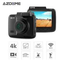Azdome GS63H Wi-Fi автомобильный видеорегистратор 2.4 “НОВАТЭК 96660 камера Встроенный GPS видеокамера 4 К 2160 P тире Cam g-сенсор ночного видения H41