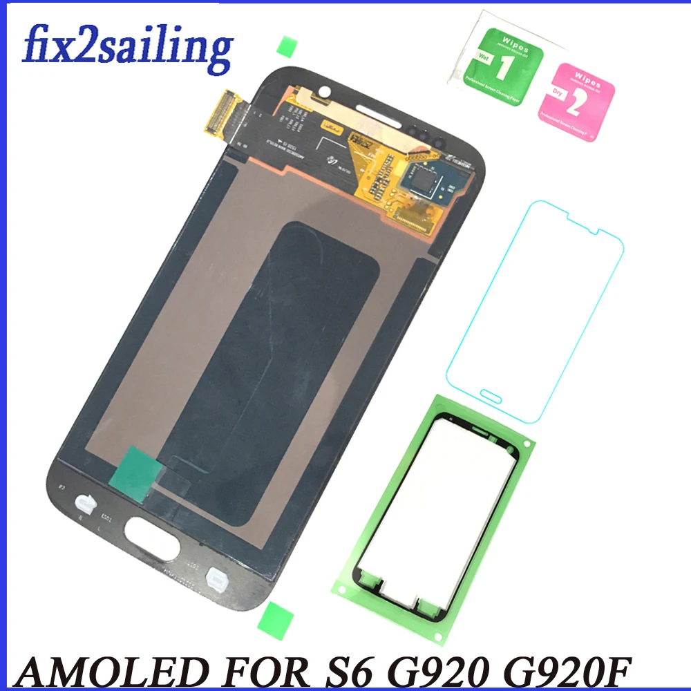 

LCD For Samsung Galaxy S6 Display Super Touch Screen G920 G920F pantalla replacement 100% Tested Working digitizer