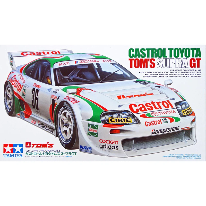 

1/24 TAMIYA 24163 CASTROL TOYOTA TOM'S SUPRA GT model hobby
