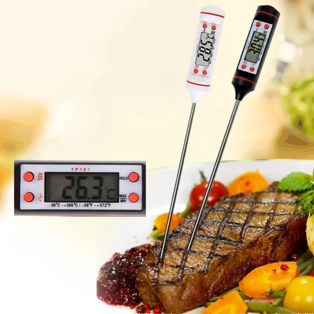 

Digital Kitchen Thermometer For BBQ Electronic Cooking Food Probe Meat Water Milk Meat Thermometer Kitchen Tools