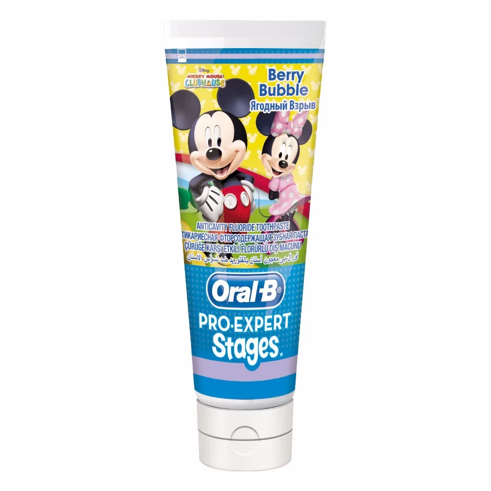 Children Toothpaste Oral B Pro Expert Stages Mickey Berry Bubble Baby