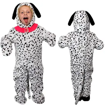 

KIDS EVIL DOG LADY OR DALMATIAN FANCY DRESS COSTUME WORLD BOOK DAY CHARACTER