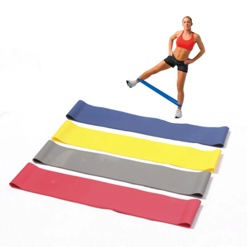 

4pcs Multi-Strength Yoga Stretch Latex Resistance Band Gym Exercise Yoga Crossfit Strength Practical Resistance Band for Fitness