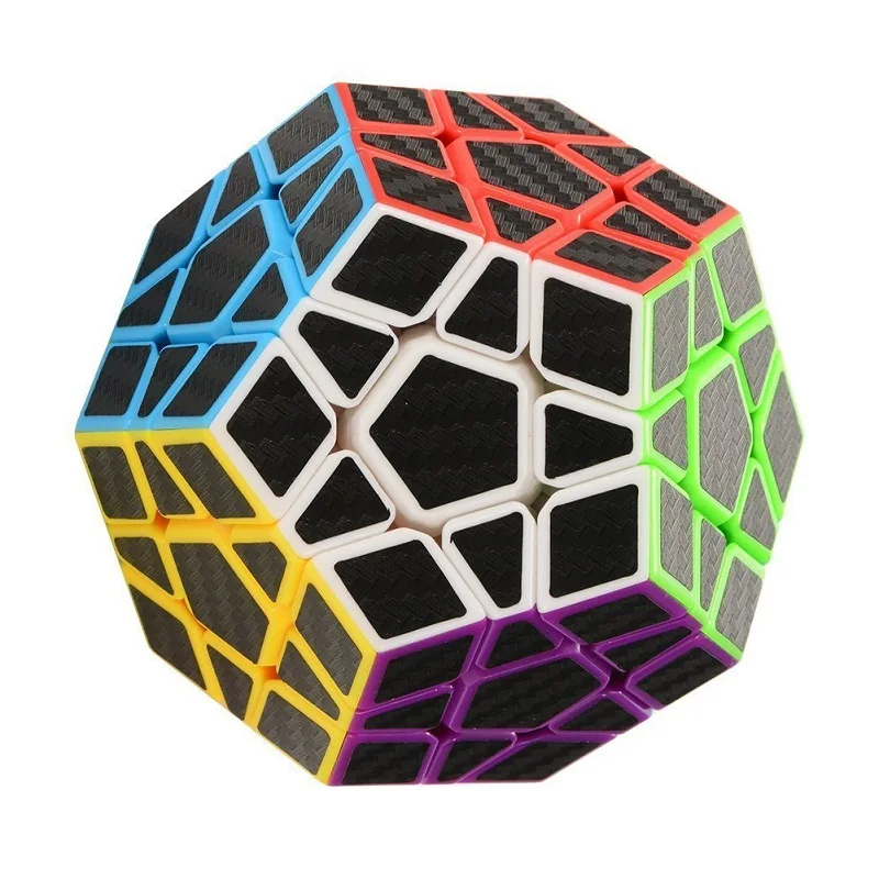 

Zcube megamins Magic Cube Haip Carbon Fiber Sticker Speed Cube Puzzle Cube Stress cube Tri spinner Brain Teaser