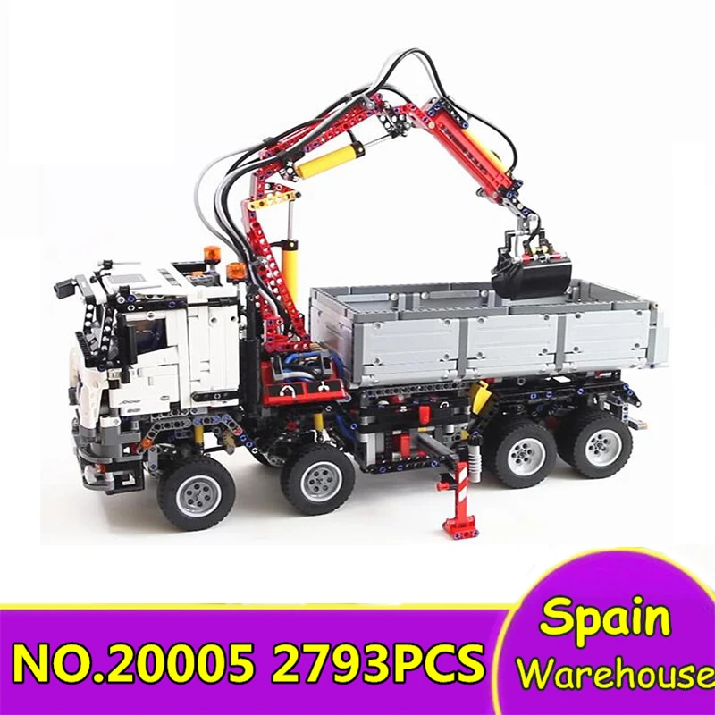 

20004 20005 Lepinblocks Technic Motor Power Mobile Crane MK II Truck Model Building Blocks Set 42043 42070 Toys King Bricks Gift