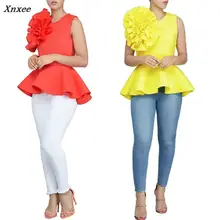 2018 Women Fashion Summer O-Neck Sleeveless Ruffles Flouncing Asymmetric Hem Slim Tops Blouse Xnxee 2018 Women Fashion Summer O-Neck Sleeveless Ruffles Flouncing Asymmetric Hem Slim Tops Blouse Xnxee