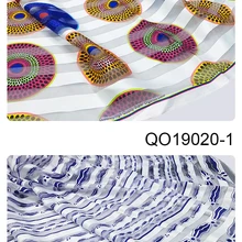 QO19019 Горячая гахна стиль красивая лента органзы Африканский Воск дизайн для дам платья материал