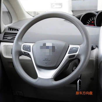 

PUOU for Toyota leather hand sewing steering wheel cover custom wholesale special car hand sewing set steering Free shipping