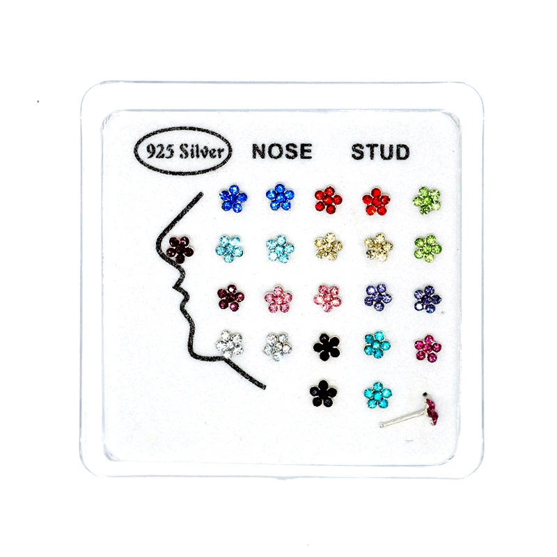

Navel piercing silver 925 Nose Ring Plugs And Tunnels Women Fake Grillz ombligo Fashion Septum Nipple Belly Rings Body Jewelry