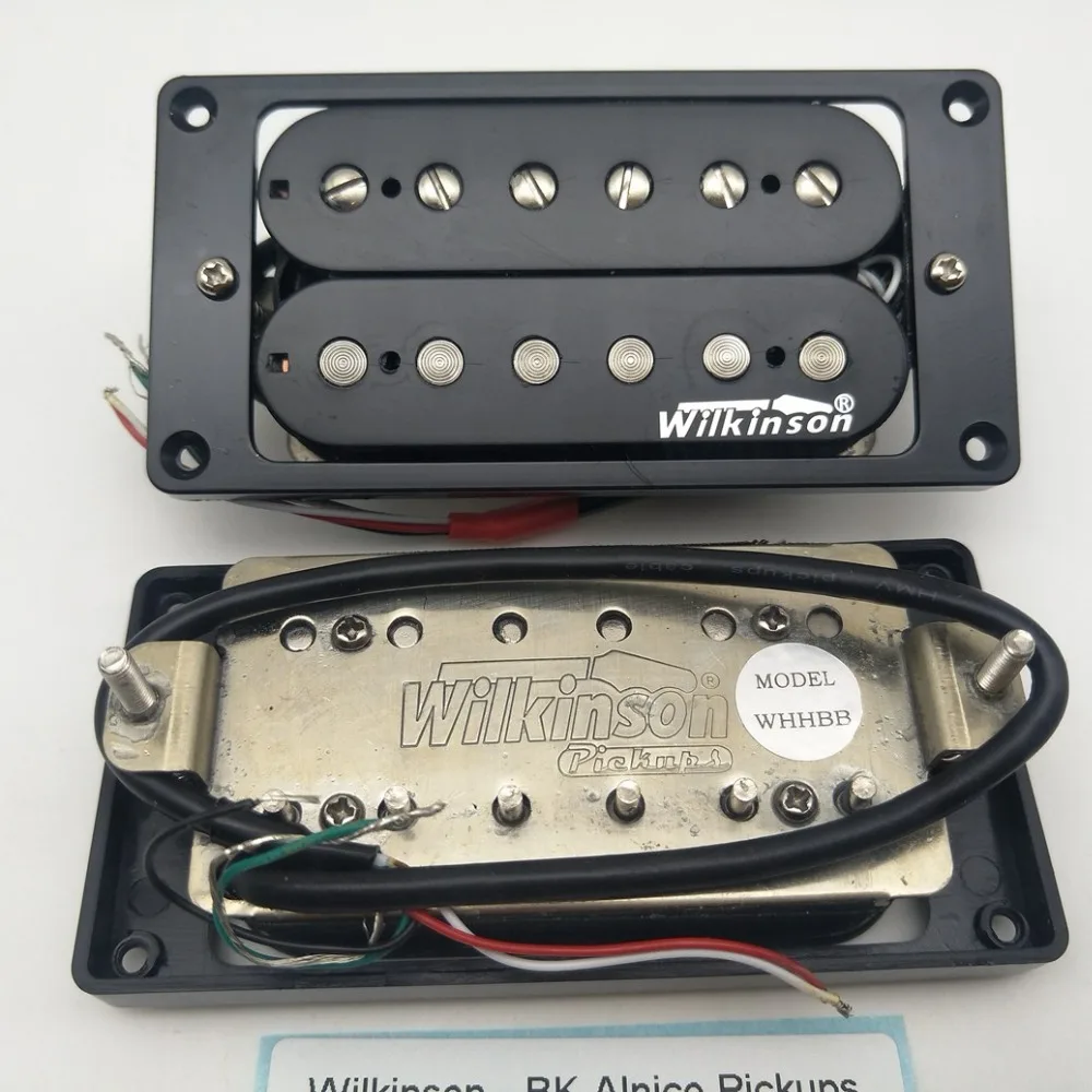 

Wilkinson Alnico Humbucker Pickups 4c Neck and Bridge Eleciric Guitar Pickups Black 1 set