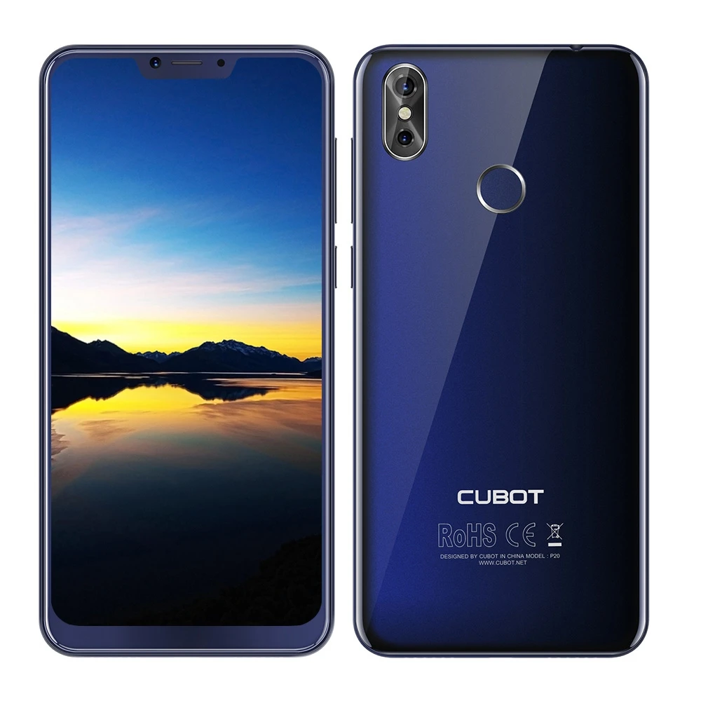 

Refurbish Cubot P20 4G Smartphone Notch Screen 6.18 Inch 4+64GB ROM MT6750T Octa Core 4000mAh 20MP+2.0MP Mobile Phone