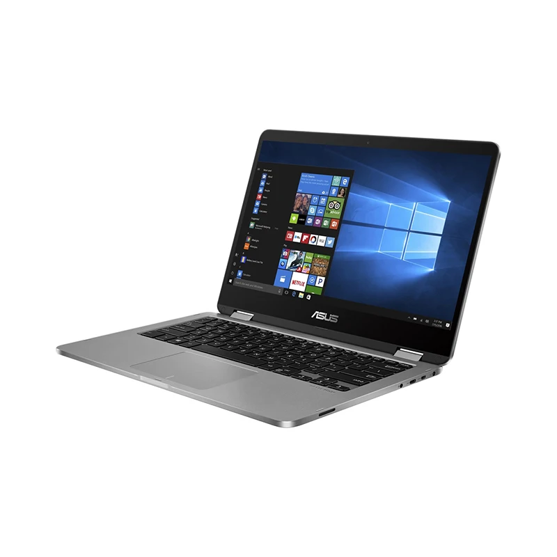 Ноутбук Asus TP401CA 14.0"/m3-7Y30/4 Гб/128 Гб/Intel HD 615/noODD/Windows 10/Серый (90NB0H21-M01850) | Компьютеры и