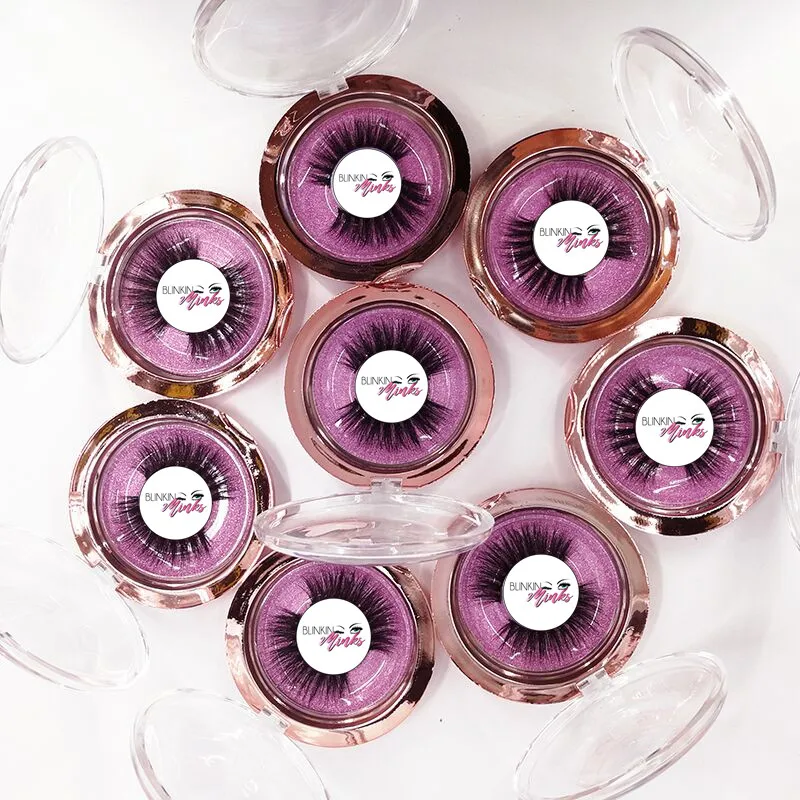 Pаспродажа Оптовая продажа, 50 пар прозрачных накладных ресниц с 18 видов стилей логотипом, 3D норковые ресницы ручной работы