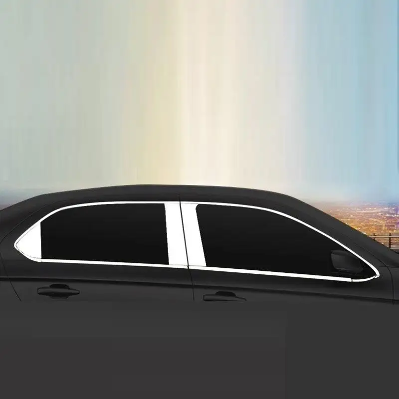 

Window exterior Excent chromium auto accessory protecter sticker strip car styling decoration 14 FOR Citroen Elysee