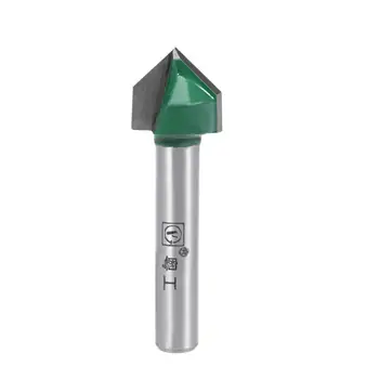 

Uxcell Router Bit V Type End Mill Carbide for Woodworking Carpentry Engraving Edge Trimmer Cutter Tool to Mortising in Wood