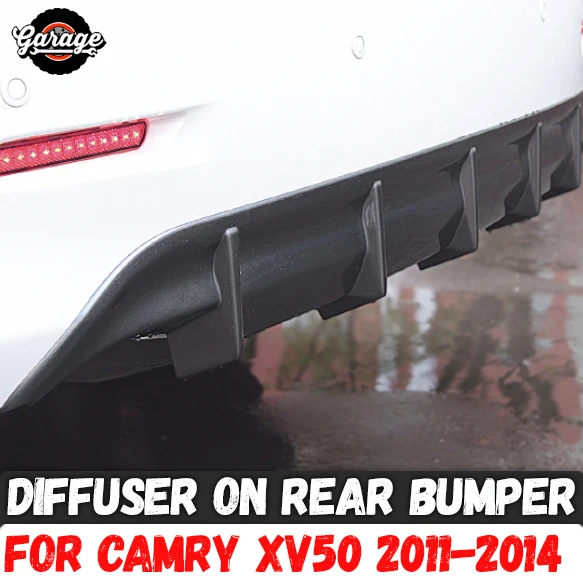 

Diffuser of rear bumper case for Toyota Camry XV50 2011-2014 ABS plastic skirt pad body kit accessories car tuning styling