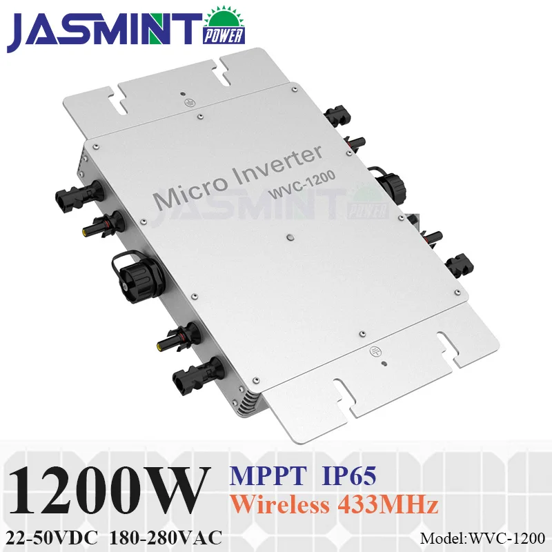 

Waterproof!!! 1200W micro inverter with communication function 22-50VDC 180-260VAC grid tie inverter for 4pcs 300W 36V PV panels