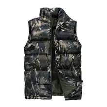 Повседневный весенне-осенний жилет, мужские зимние камуфляжные куртки без рукавов, мужские новые модные жилеты, мужские жилеты, теплая верхняя одежда