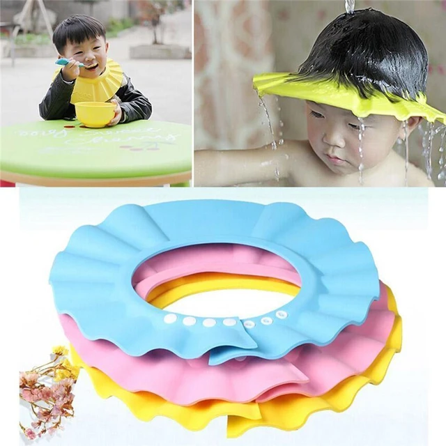 Adjustable Shower Bath Visor Shield Wash Hair Cap Shampoo Resistance