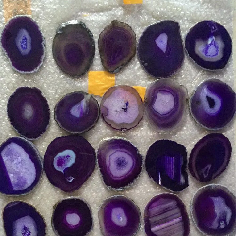 

Nature Agate Slice Pendant Coaster Purple quartz Natural Stone Irregular Pendant Big Amethyst Stone Jewelry As Cup Mat