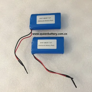 

sweeper e toys battery 2s1p 7.2v 7.4v 18650 mj1 18650 35e 18650ga robot loud speaker microphone 3500mah battery pack with pcm 3A