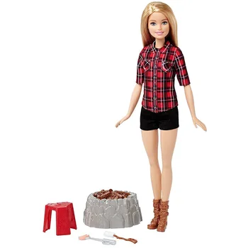 

Doll Barbie series camping-blonde