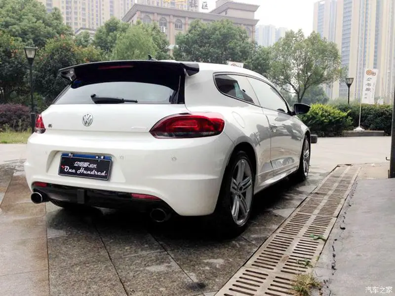 VOTEX стиль Scirocco углеродного волокна сзади крыши крыла Спойлер для ...