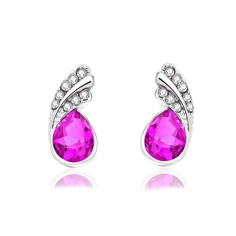 Женские серьги гвоздики с австрийским кристаллом|fashion stud earrings|stud earringsstud earrings