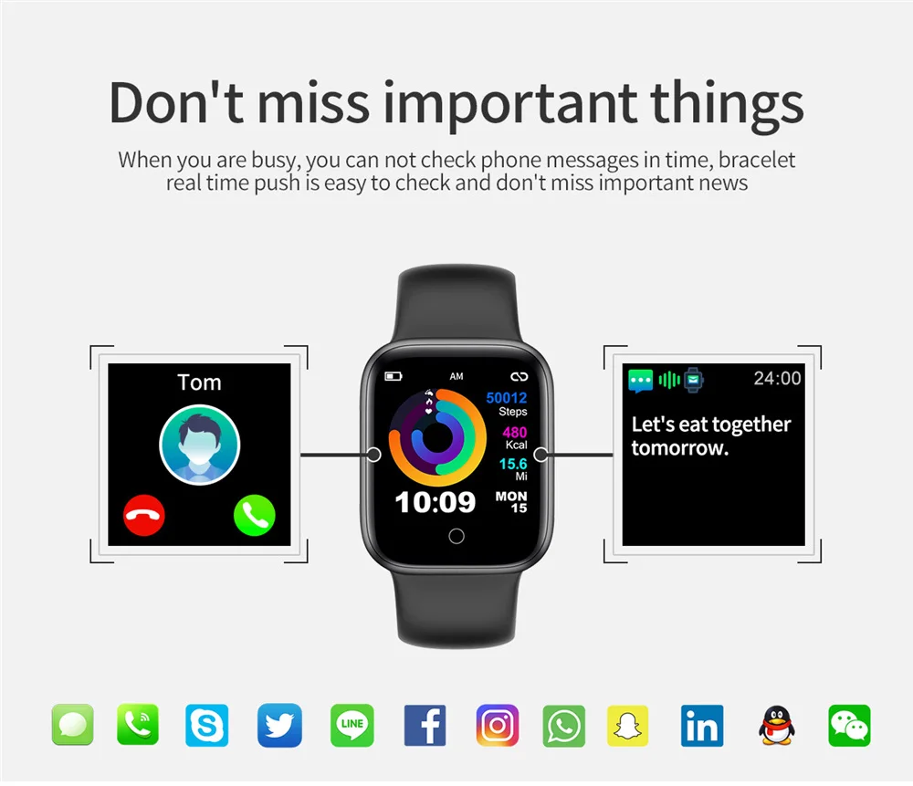 Смарт-часы CYUC NY07, sms, напоминание о звонке, пульсометр, кровяное давление, IP67, водонепроницаемые, для Apple, Android, для мужчин и женщин, умные часы