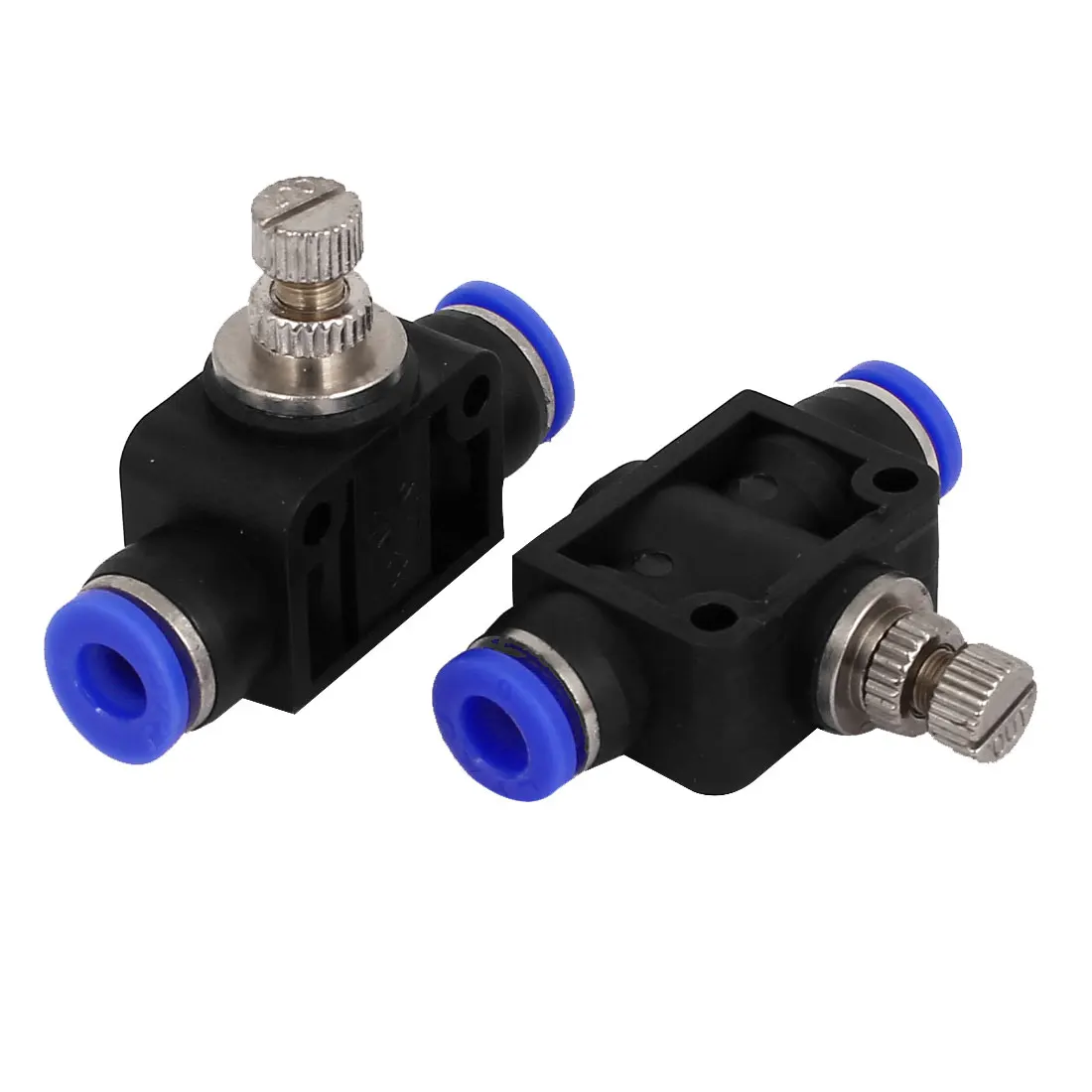 UXCELL 6Mm To 6Mm Pneumatic Push In Fitting Air Flow Speed Control