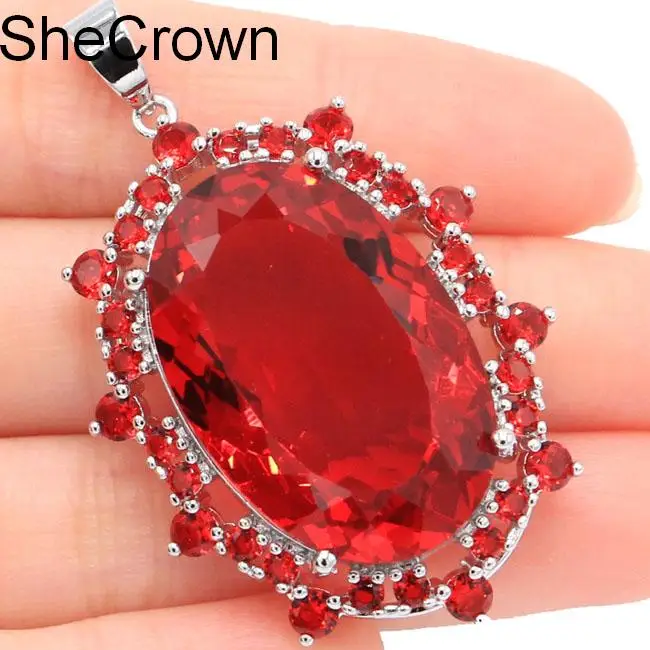 

Elegant Long Big Cross Golden Citrine, Pink Tourmaline Ladies Wedding 925 Gold Silver Pendant 54x35mm