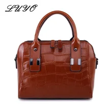 LUYO Европейская мода из натуральной кожи винтажные роскошные сумки из крокодиловой кожи женские сумки для дам дизайнерские сумки на плечо