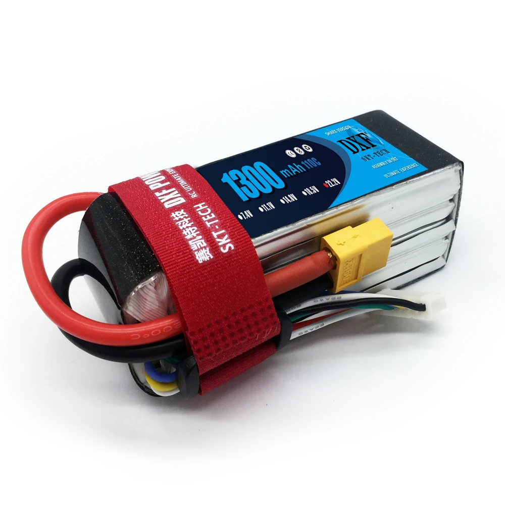 DXF Lipo аккумулятор 2S 3S 4S 5S 6S 7,4 V 11,1 V 14,8 V 18,5 V 22,2 V 1300mAh 1500mah 25C 35C 100C 110 для гоночного дрона FPV квадрокоптера