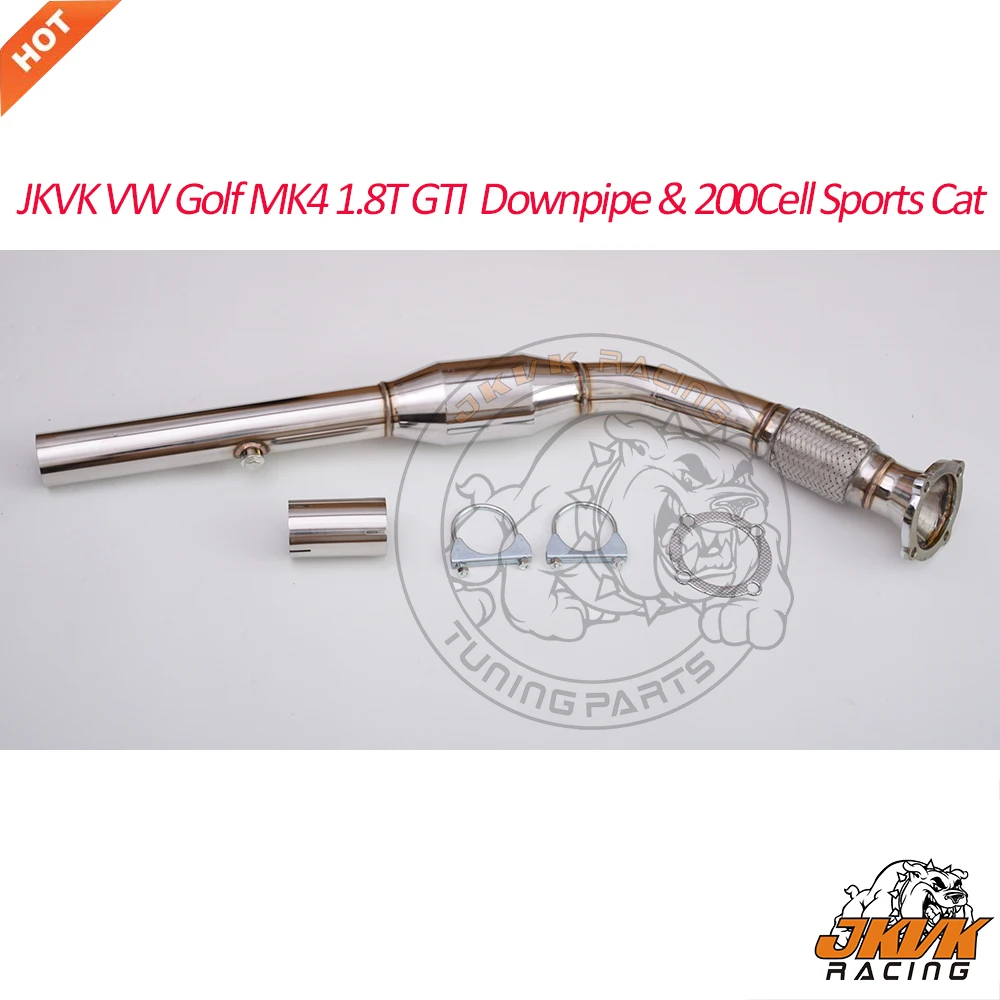 JKVK RACING MK4 1 8 T G TI A3 1996 2003 канальная труба и высокопоточный спортивный Cat катализатор