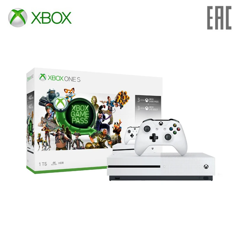 Xbox One S 1 ТБ + GamePass 3 мес. XboxLiveGold |