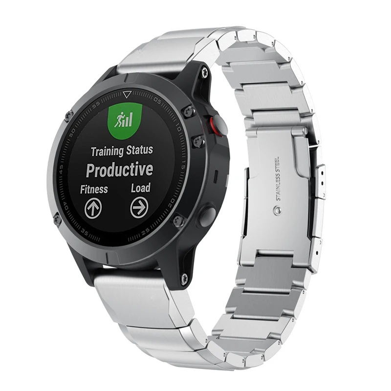 Мм 20 мм 22 мм 26 мм роскошные часы из нержавеющей стали для Garmin Fenix 3/5/55S легко быстро установить Fit Link замена Смарт-часы