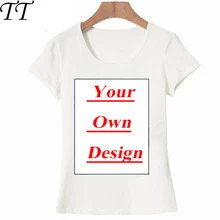 Unique Custome Women's T-shirt Print Your Own Design Casual Tops girl tees animal cartoon lovers celebrity birthday party