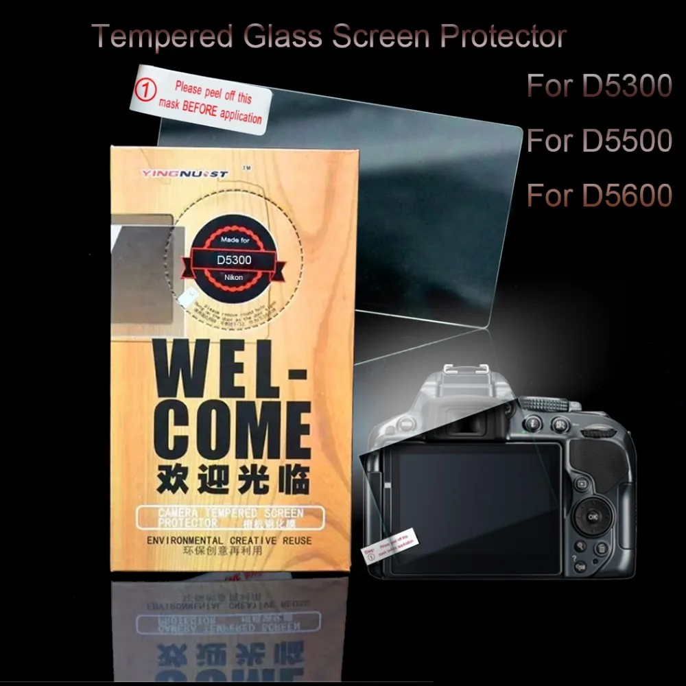 Original LCD Screen Camera Tempered Glass Protector For Nikon D5600 D5500 D5300 HD Toughened Protective Film | Электроника