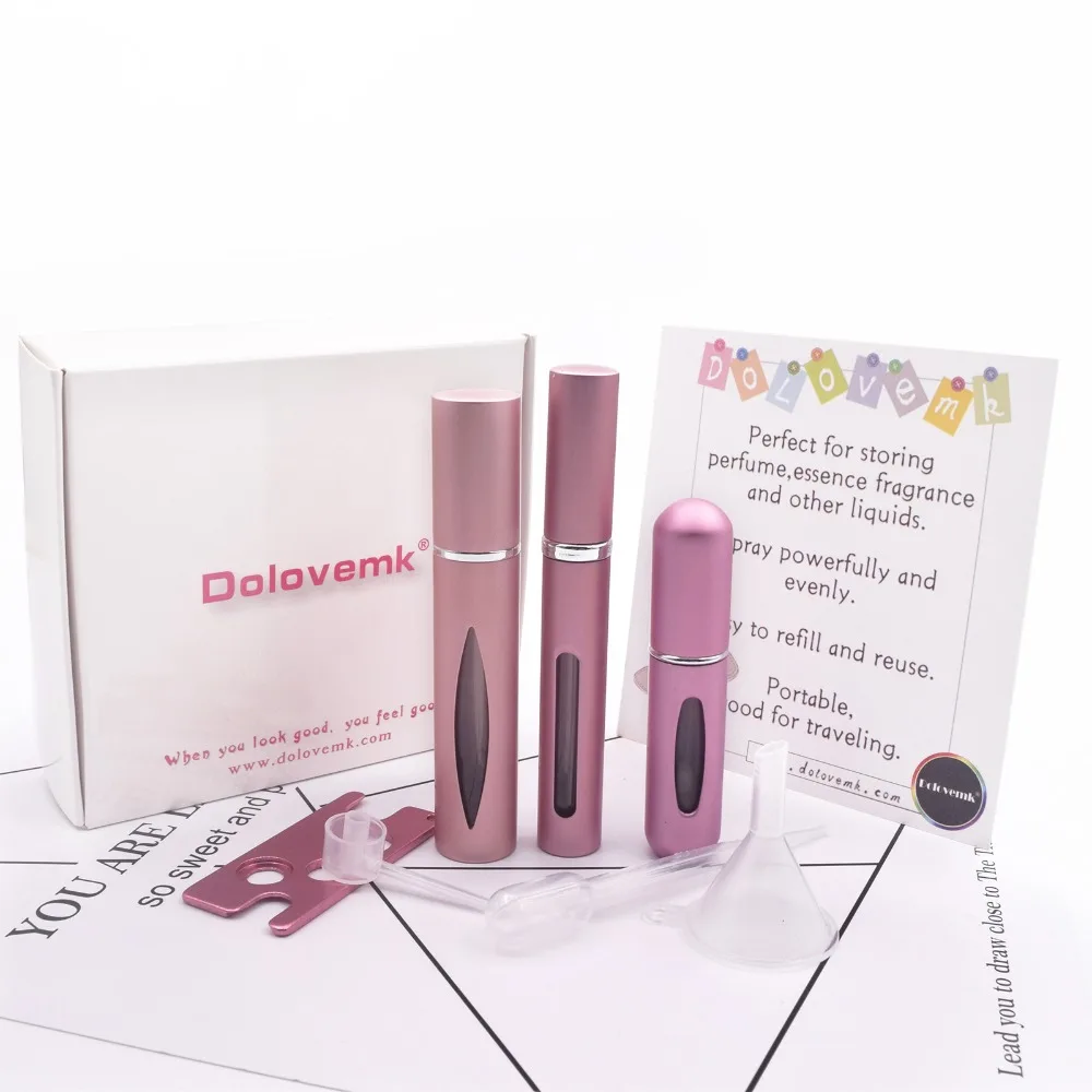 

Dolovemk Refillable Perfume Bottles Cosmetic Containers for Storing Perfume and Essence Liquid