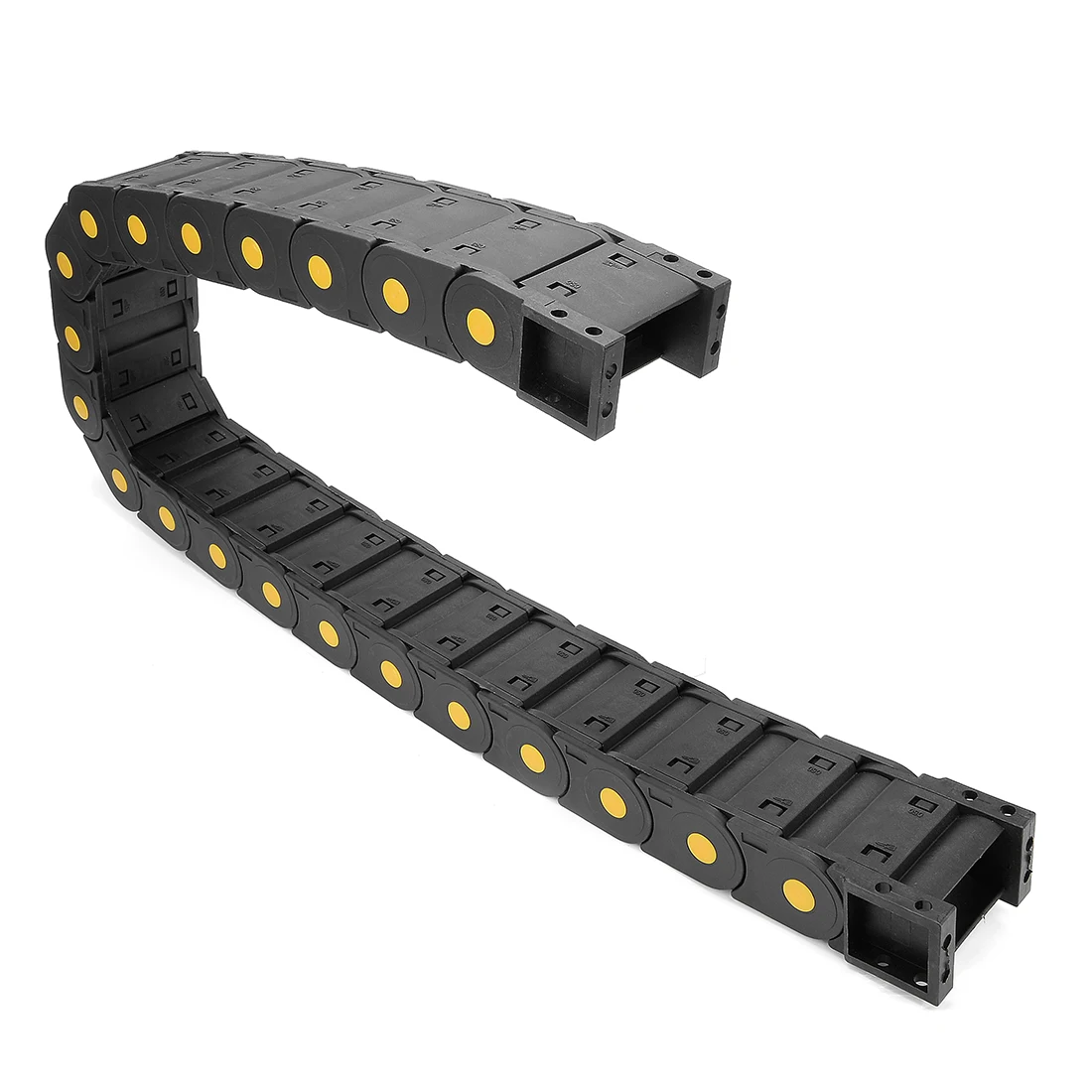 

UXCELL R55 25Mm X 50Mm Plastic Closed Can Open Cable Drag Chain Wire Carrier 1M Long